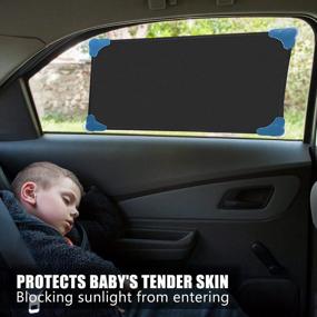 img 1 attached to Protect Your Baby From Harmful UV Rays With ZATOOTO Car Window Screen Suction - Stretchable Protector