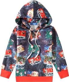 img 4 attached to SSLR Holiday Christmas Pullover Sweatshirts Boys' Clothing - Fashion Hoodies & Sweatshirts