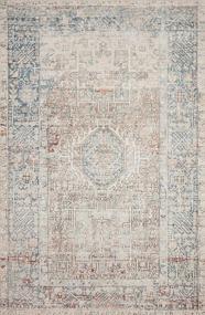 img 2 attached to Chris Loves Julia X Loloi Jules JUL-07 Natural / Ocean Oriental Area Rug 7'-6" X 9'-6