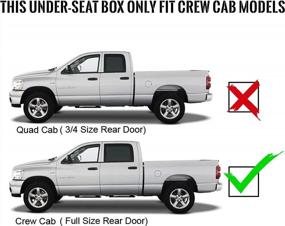 img 3 attached to Maximize Space: HECASA Underseat Storage Box For 2019-2022 Dodge Ram 1500 Crew Cabs (New Body Style) - Expand Your Storage Capacity With Under Seat Container