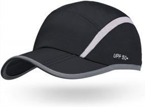 img 4 attached to UPF 50 Unstructured Baseball Cap - ELLEWIN Unisex Hat With Foldable Long Large Bill