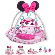 🌸 discover the magical joy of bright starts disney baby minnie mouse garden fun activity gym play mat! enchanting melodies for newborns+ logo