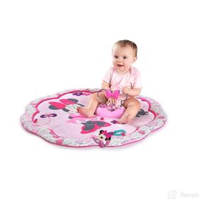 img 2 attached to 🌸 Discover the Magical Joy of Bright Starts Disney Baby Minnie Mouse Garden Fun Activity Gym Play Mat! Enchanting Melodies for Newborns+