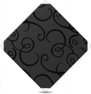 black polyresin square panels for yozo modular wardrobe closet cube storage system, set of 2 - 13.8" x 13.8 logo