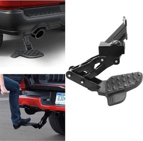 img 1 attached to 🔧 Dodge Ram 2500 3500 Rear Bed Step: Retractable Bumper Tailgate Step for 2019-2021 (Compatible with 82215842AH, 82215842AD, 82215842AE, 82215842AC)