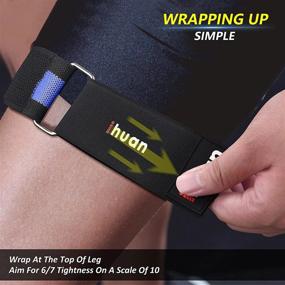 img 1 attached to Ihuan Women'S BFR Resistive Bands For Booty - Glute And Thigh Straps For Effective Workouts, Butt Lift Bands For Enhanced Results, Leg And Butt Occlusion Bands For Blood Flow Restriction.
