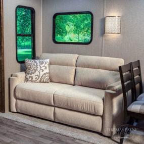 img 3 attached to THOMAS PAYNE 68" Tri-Fold Sofa For 5Th Wheel RVs Travel Trailers And Motorhomes Norlina