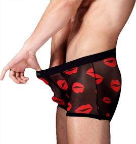 img 2 attached to Stay Cool In Style: Men'S Breathable Mesh Boxer Briefs With Low Rise Fit And Sexy Design