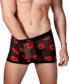 img 3 attached to Stay Cool In Style: Men'S Breathable Mesh Boxer Briefs With Low Rise Fit And Sexy Design