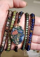 img 1 attached to 🌿 Boho Chic: Handmade Imperial Jasper Bracelet with Natural Stones and Crystal Hematite review by Corey Evans