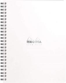 img 1 attached to A5+ RHODIA 193421C White Notebook: Soft Cover, 160 Detachable Pages, 80 G/M Clairefontaine Paper - Full Bound Spiral Notebook