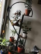 img 1 attached to 2 Pack Half Heart Shape Ladder Plant Stand For Indoor Plants - 6 Tier Metal Shelf Rack For Home Patio Lawn Garden By POTEY review by Drew Beckett