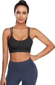 img 1 attached to Get Comfortable And Supported In Rolewpy'S Strappy Yoga Sports Bras For Women