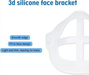 img 2 attached to 10 Пачка держателей для масок Dolike 3D с внутренней поддержкой и защитой от помады - многоразовых и комфортных для взрослых, обеспечивающих преграды для легкого дыхания.