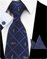 👔 gusleson stylish necktie set with handkerchief and cufflinks логотип