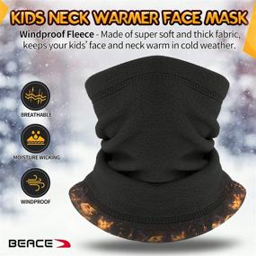 img 1 attached to ❄️ BEACE Windproof Outdoor Running Cycling Accessories for Girls in Cold Weather