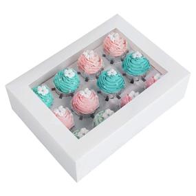 img 4 attached to 🧁 Pack of 15 Cupcake Holder Inserts for Carriers