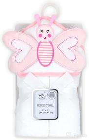 img 1 attached to Premium Imported Cotton Baby Hooded Towel: 84cm x 84 cm, Butterfly Design