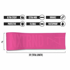 img 1 attached to Pink Nxtrnd TRF Turf Tape For Football Arms - Flexible Kinesiology Tape With Ultra-Sticky Waterproof Sports Protection - Extra Wide Athletic Tape For Optimal Performance