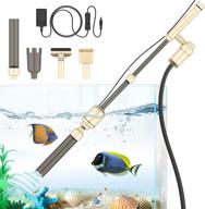 🐠 bedee electric fish tank cleaner 6-in-1 aquarium vacuum gravel cleaner for sand cleaning, automatic water changer and filter system, removable siphon device, 18w ip68 waterproof – safely efficient, beige логотип