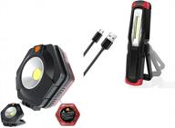 2-in-1 powerfirefly emergency led work light set - 400 lumens rechargeable & detachable 2-sided lighting logo