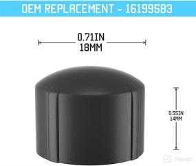 img 1 attached to 🔧 High-Quality Replacement Knobs for GM Vehicles' RDBS Stereo Radio, GM 16199583 Compatible