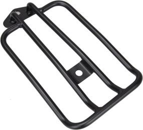 img 1 attached to 🏍️ Sange Black Rear Fender Rack Solo Seat Luggage Rack Luggage Shelf | Harley Sportster XL883 1200 | 2004-2015