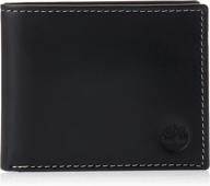 timberland leather wallet attached pocket logo