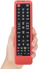 img 1 attached to Samsung TV Remote Case SIKAI Shockproof Silicone Cover For Samsung BN59-01301A BN59-01199F BN59-01042A AA59-00741A Remote Skin-Friendly Washable Anti-Lost With Remote Loop (Red)