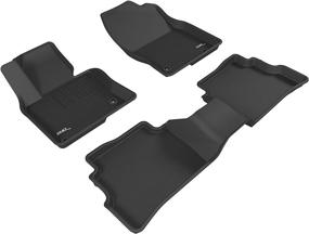 img 4 attached to Custom Fit 3D MAXpider All-Weather Floor Mats for Mazda CX-5 CX5 2017-2022 - Black, Kagu Series