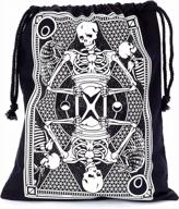вашабле сумка тоте выходки или обслуживания холста с дравстринг для скелетной конфеты хеллоуина логотип