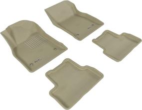 img 4 attached to 3D MAXpider Custom Fit Kagu Floor Mat (TAN) For 2011-2016 Chevrolet Cruze/ Cruze Limited - 1ST Row 2ND Row