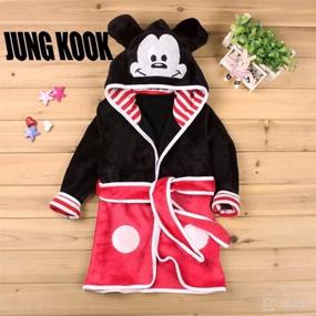 img 3 attached to JUNG KOOK Toddler Bathrobe Night Robe Apparel & Accessories Baby Boys best: Clothing