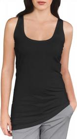 img 2 attached to 3 Pack Women'S Cotton Camisoles: Extra Long Layering Tank Tops For Sleeveless Style