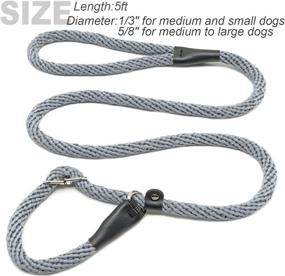 img 1 attached to 🐕 Mycicy Heavy Duty Slip Lead Rope Leash: Strong and Adjustable Training Leash for Large Dogs