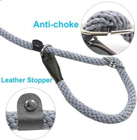 img 3 attached to 🐕 Mycicy Heavy Duty Slip Lead Rope Leash: Strong and Adjustable Training Leash for Large Dogs