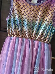 img 8 attached to VIKITA Girls Summer Sleeveless Polyester Tutu Dress for Flower Girls, Ages 3-7, Knee-Length