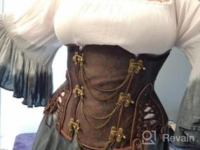 img 7 attached to BSLINGERIE® Gothic Steampunk Heavy Duty Waist Cincher Underbust Corset - Enhance Your Look With A Stylish And Durable Design!