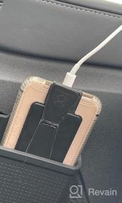 img 7 attached to Центральная консоль Motrobe Tesla, USB-кабель для зарядки, органайзер, держатель для управления консольным кабелем для 2021, 2022, 2023, модель 3, модель Y, аксессуары