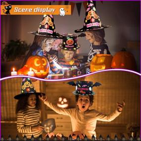 img 2 attached to Spooktacular Fun с 6 шт. DIY Хэллоуин ведьмы шляпы, идеально подходит для костюмов, вечерние украшения и косплей сувениры!