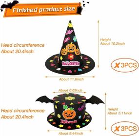 img 3 attached to Spooktacular Fun With 6PCS DIY Halloween Witch Hats, Perfect For Costumes, Party Decorations And Cosplay Favors!