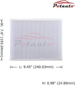 img 3 attached to 🌬️ POTAUTO MAP 1042W (CF11670) High Performance Cabin Air Filter Replacement for FORD ECOSPORT FIESTA