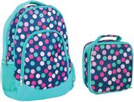 🎒 blue polka dot collections backpack and lunchbox set логотип