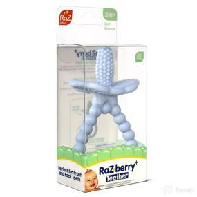 img 1 attached to RaZbaby RaZberry Silicone Teether Easy Baby Care ~ Pacifiers, Teethers & Teething Relief