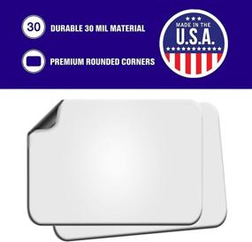 img 1 attached to Blank Car Magnets (2 Pack) – Rounded Corners USA-Made – Ideal Car Magnet Set for Business Advertising, Concealing Company Logo (HOA), Protection from Scratches & Dents (Extra Large)