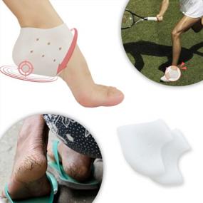 img 1 attached to 3 Pairs Gel Heel Cups For Plantar Fasciitis, Heel Pain Relief - FSA/HSA Eligible Men & Women'S Inserts
