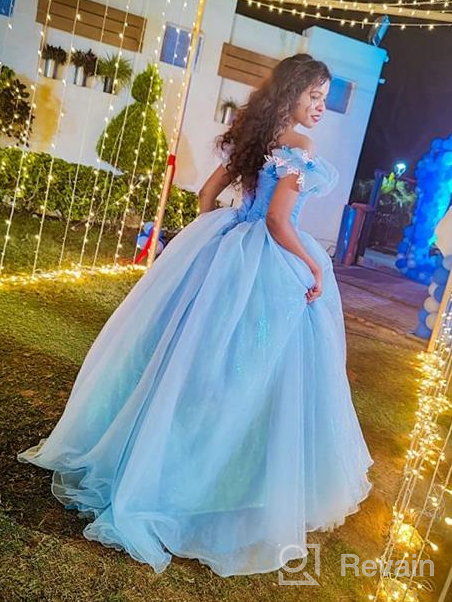 img 1 attached to 🏻 Stunning Lace up Ball Gown: Elegant Quinceanera Dress with Pleated Straps for Women review by Jennifer Ford