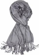 soft and silky solid colored pashmina shawl wrap scarf by achillea for chic fashion statements logo