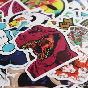 img 1 attached to 🔥 100 Pieces Cool Stickers Pack - Waterproof Funny Graffiti Stickers Decals for Laptop, Bumper, Bike, Luggage, Skateboard, Helmet, Car, Phone - Great for Cool Teens!