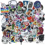 🔥 100 pieces cool stickers pack - waterproof funny graffiti stickers decals for laptop, bumper, bike, luggage, skateboard, helmet, car, phone - great for cool teens! логотип